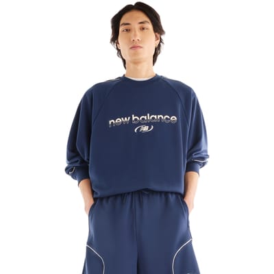 New Balance Trackside French Terry Short 7 Broeken Heren - Donkerblauw - Maat M