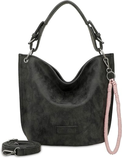 Fritzi aus Preußen Schoudertas Fritzi31N Vintage Hobo Bag Black Idol Zwart