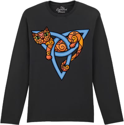 Katten Spiral Cat The Coloured House Longsleeve T-shirt XXL