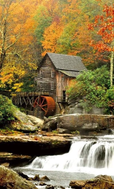 Fotobehang - Grist Mill 150x250cm - Vliesbehang