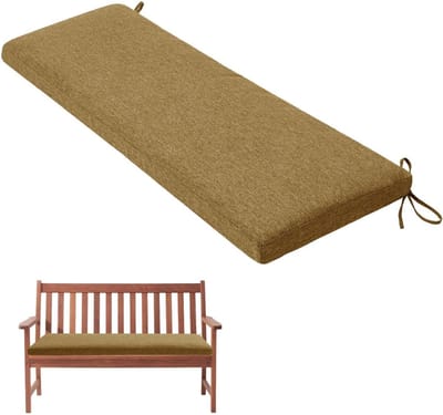 Bankkussen Buiten - Zitkussen Bank - Comfortabel Zitten - Antislip Ontwerp - 180 x 30 x 5 cm - Lichtbruin