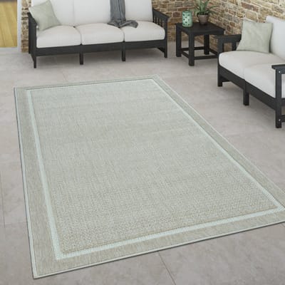 Paco Home Binnen- en buitenvloerkleed, terras en balkon, weerbestendig Scandinavische stijl 120x170 cm