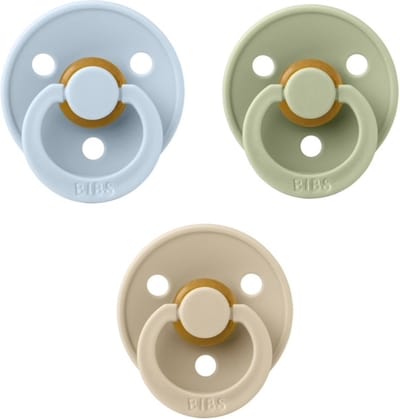 Bibs fopspeen 18+ maand set 3 stuks Sage,Vanilla en Baby Blue maat 3