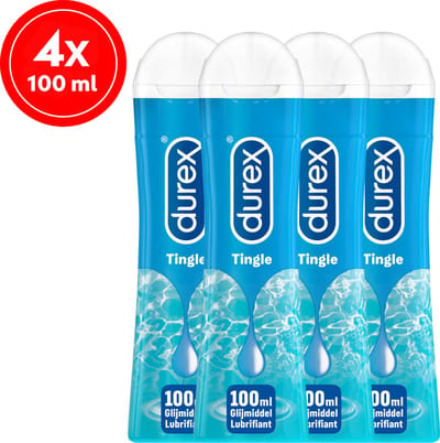 Durex Glijmiddel Play Pleasure Gel Tingle – 100ml x4