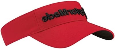 Golf Vizier - Sport Vizier - Bescherming Tegen Zon - Gestructureerde Constructie - Verstelbare Band - Rood