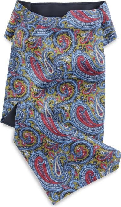 We Love Ties - Chokers - Choker Veneziano Paisley - groen / blauw / rood