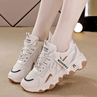 Dad Shoes Dames Ins Nieuwe Platform Witte Schoenen Mode Casual Ademende Schoenen Student Casual Schoenen 40