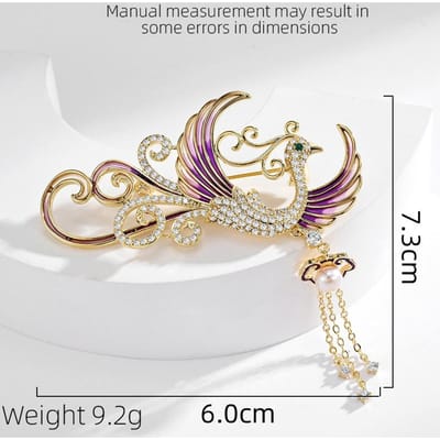 Modieus En Kleurrijk Dames Luxe Vogel Broche Ontwerp Heren Luxe Dagelijkse Sieraden Cadeaus Creatieve Vogel Broche beige