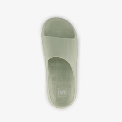 Dames badslippers saliegroen - Maat 37