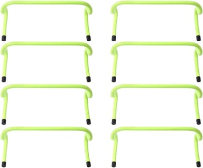 Agility Horden - Snelheidshindernissen Trainingshorden - Sporttraining Verbeteren - Verstelbare Hoogte - 20 cm Hoog - Groen