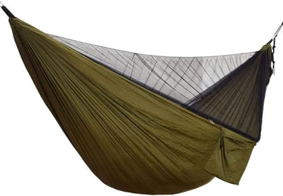 Hangmat Dubbel - Relax Ligoppervlak - Buiten Ontspannen - Draagbaar Ontwerp - 290x140cm - Zwart