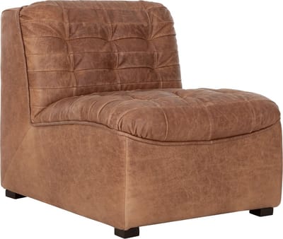 MUST Living fauteuil Liberty - Buffalo leder cognac - 75x67x85 cm
