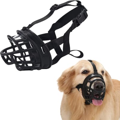 Dailygoods - Ademend Muilkorf voor Honden - Comfortabele Bescherming tegen Bijten en Aas