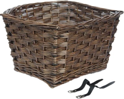 Gazelle Miss Grace fietsmand - rieten mand met riempjes - 43 liter