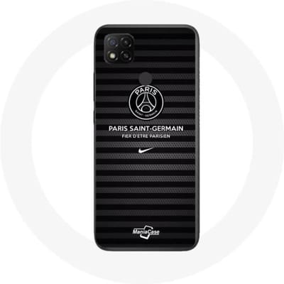 Hoesje - Maniacase - Xiaomi Redmi 9C - Flexibel - Zwart - Paris Saint Germain PSG