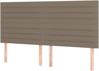 Hoofdbord Stof - Bedonderdeel - Slaapkamer Inrichten - Verstelbare Hoogte - 180 cm Breed - Taupe
