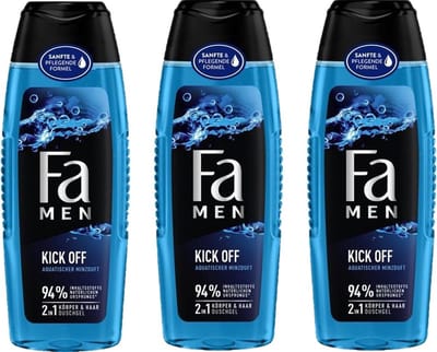 Fa Douchegel Men - Kick Off - Voordeelverpakking 3 x 250 ml