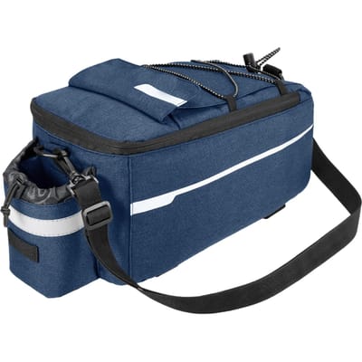 Lixada Geïsoleerde Koffer Koeltas Fiets Achterdrager Opberg Bagagezak Reflecterende MTB Fietstas Zijkoffer Schouder donkerblauwe kleur