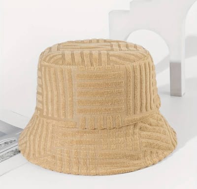 FLIPFLOP CLUB® Jacquard Bucket Hat | Accessoires voor festival | Vakantie | Vissershoed | Vissershoedje | Unisex | Visser Cap | Sun Hat | Zonnehoedje | Khaki