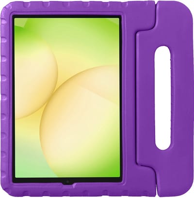 Hoes - Geschikt voor Samsung Galaxy Tab A11 - Kinderhoes Shockproof Bumper - Kidsproof Case - Tablet Hoesje - Kinder Hoesje Cover - Paars