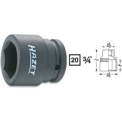 Hazet 1000S 1000S-33 Kracht-dopsleutelinzet 3/4 (20 mm)