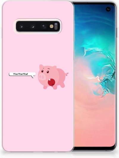 Samsung Galaxy S10 Telefoonhoesje met Naam Pig Mud