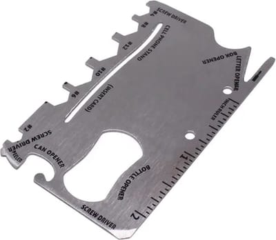 Multitool Creditcard Formaat Ninja Wallet - 18 Verschillende Tools in 1 gadget