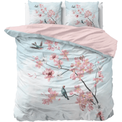 Dreamhouse Dekbedovertrek Layla Blauw - Eenpersoons 140 x 200/220 cm + 1 kussensloop