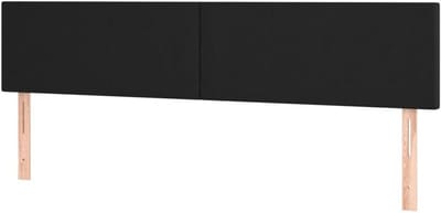 Hoofdborden Set - Bed hoofdeinde - Slaapkamer Decoratie - Verstelbare Hoogte - 2x 90 cm - Zwart