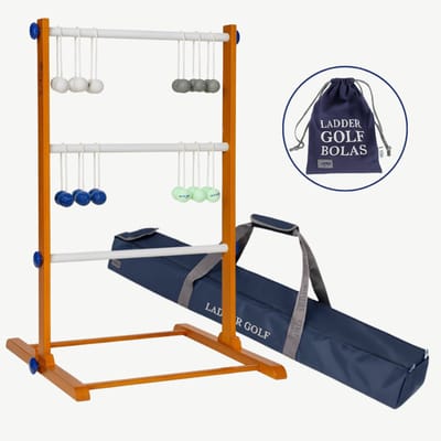 Profi Original 2024 Ladderspel - Topkwaliteit Ladderspel Werpspel - met officiële 4 sets Golf Bolas - inclusief Luxe Draagtas