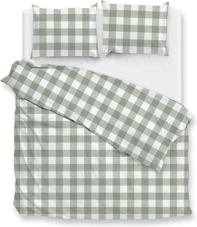 Zohome Quattro-di-Lino Dekbedovertrek - Tweepersoons - Katoen - 200x200-220cm - Groen