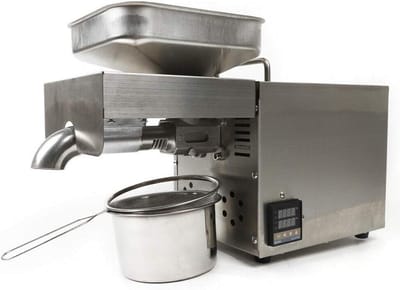 Elektrische Oliepers - Olie Machine - Gezond Eten - Intelligente Temperatuurcontrole - 610 Watt - Wit