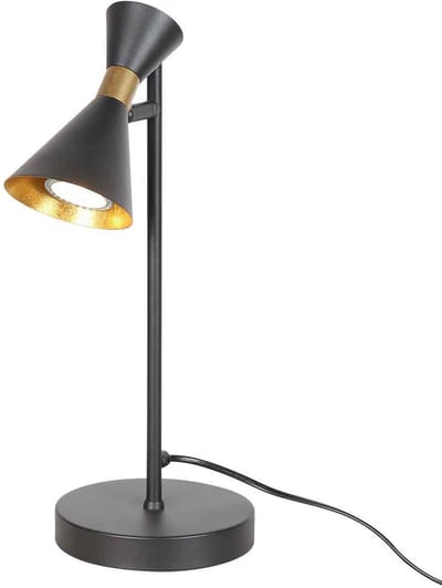 Anne Lighting - tafellamp - Preto - zwart - metaal - Ø 15cm - GU10 - 4111ZW