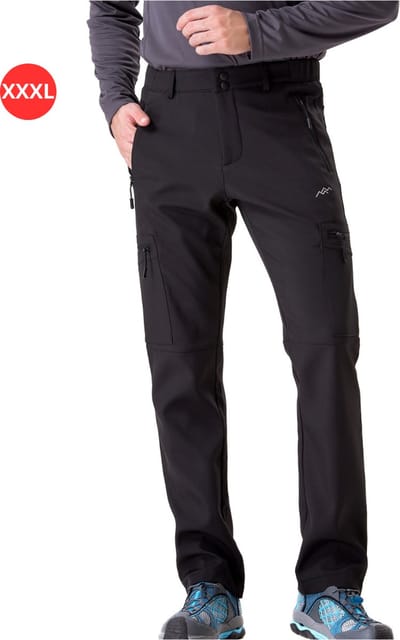 Livano Skibroek - Skipak - Snowboard Broek - Winterbroek - Sneeuwbroek - Heren - Wintersport - Outdoor - Zwart - Maat XXXL
