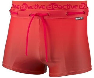 BECO Zwemboxer Beactive - Heren - Polyamide/elastaan - Rood - Maat S