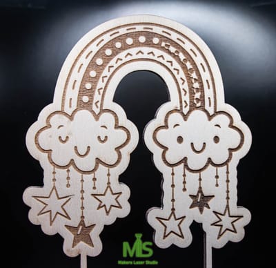 Taart Decoratie / Merry Christmas taarttopper/ Taarttopper / vrolijk kerst / Happy Birthday Decoratie /Taart Topper Feestje/ Traktatie /Cake Topper/ gepersonaliseerde taart topper/ houten taart topper/ regenboog taarttopper