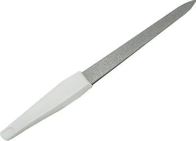 Nagelvijl - Vijl metaal - Fijne en grove zijde - Diamond dust - 15 cm - Vijlen - Spitse punt - Met handvat - Manicure - Nagelverzorging - Jonyx