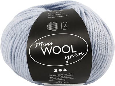 Creativ Company wolgaren zacht blauw - breigaren 125m 100g bol.