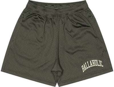 Ballaholic College Logo Mesh Zip Korte Broek Zwart