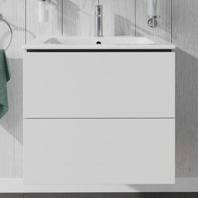 Duravit L-Cube vanity unit Wall hung with 2 drawers 62 x 48.1 cm LC624001818