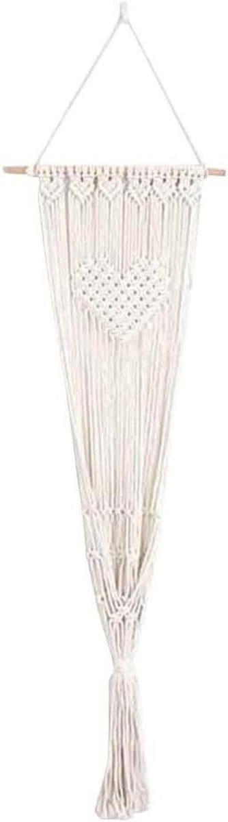 Hangmat Macrame - Schommel Bed - Ontspannen Buiten - Handgeweven Katoen - 42x121cm - Beige
