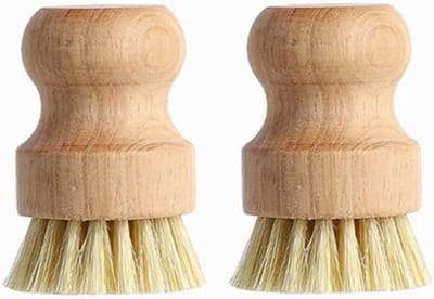 Houten Afwasborstel voor de Keuken - Duurzame Borstel met Houten Handvat - Milieuvriendelijke Afwasborstel - Vaatwasserse Borstel met Houten Handvat