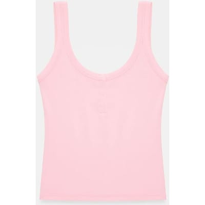 Geribbelde Crop Cami Blouse
