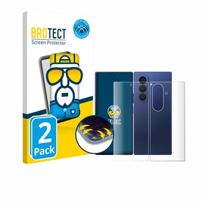 BROTECT - Screenprotector voor Samsung Galaxy Z Fold 7 (Voor+Achter) - Folie Beschermfolie transparant volledig dekking - 2 Stuks