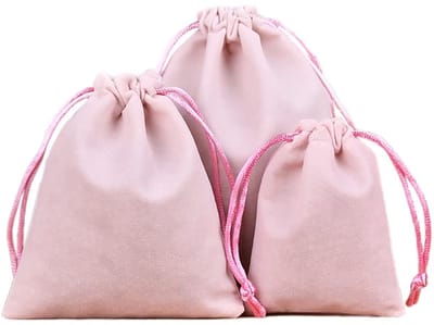 Dailygoods- Sieradenzakjes fluweel - Cadeauzakjes - Inpakzakjes - Organza zakjes - 20 x 25 cm - 24 stuks
