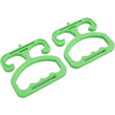 2 stuks Boodschappentas Boodschappentas Houder Handvat Drager Multifunctionele Draagtas Houder Handvat Ondersteuning green