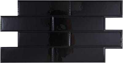 Smart Tiles Zelfklevende keuken achterwand voor keuken en badkamer Oslo zwart 2 57,30cm x 29,40cm