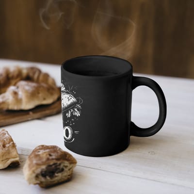 Magische Mok - Foto op Warmte Mokken - Koffiemok - Taco - Kruiden - Witte krijtstijl - Tekst - Magic Mok - Beker - 350 ML - Theemok - Mok met Tekst
