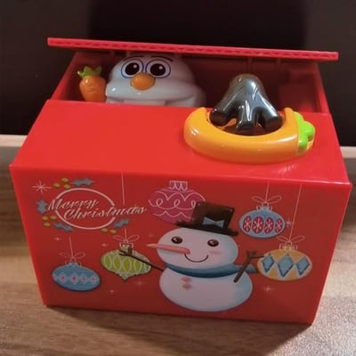 Elektronisch Spaarvarken Speelgoed Spaarpot Munten Spaardoos ATM Bank Kluis Kerstman Sneeuwpop Automatisch Stelen van Munten Kindergeschenk