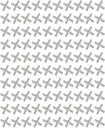 100 Stuks RVS Onzichtbare Anti-Diefstal Net Klemmen voor Raam- en Balkonbeveiliging, Draad Kabel Clips (3mm)